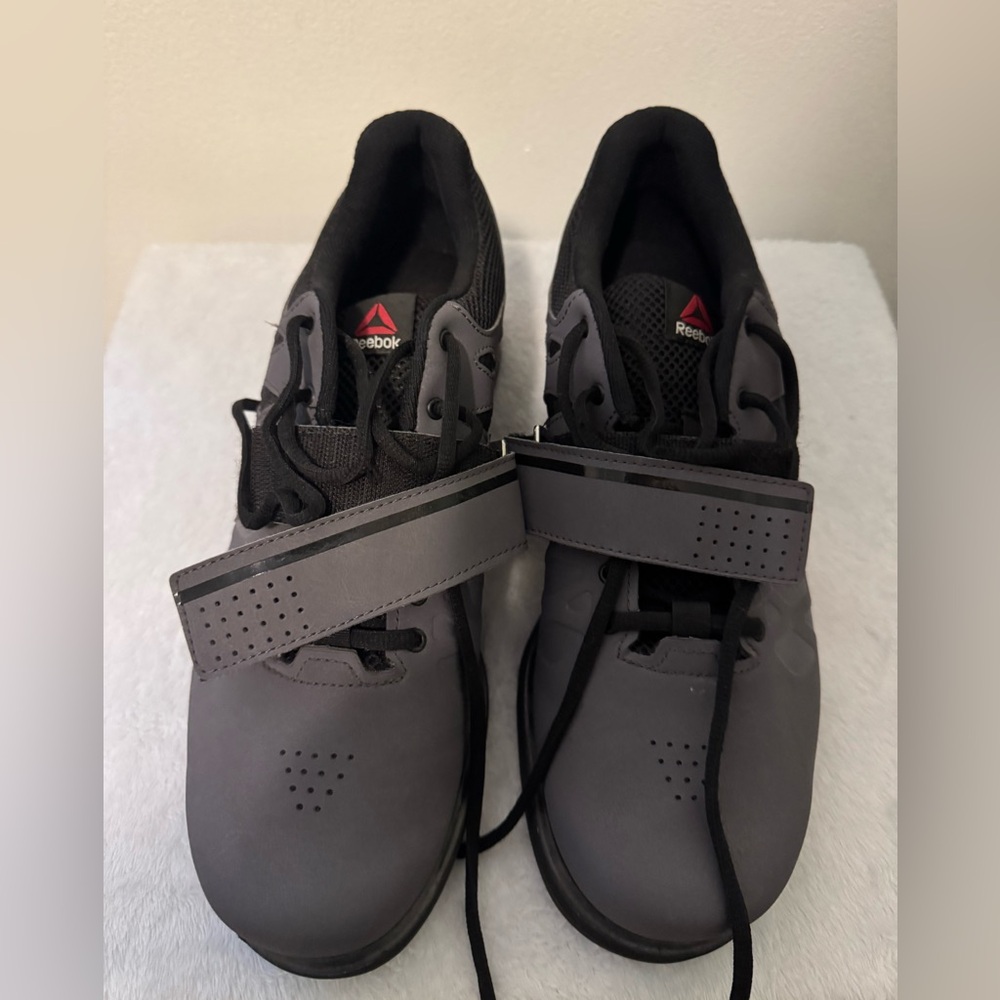 Reebok Lifter Pr Cross-Trainer Shoes weightlifting Ash Grey/Black Men's 11
